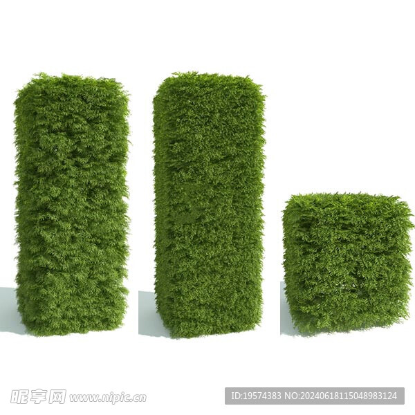 C4D模型 绿墙