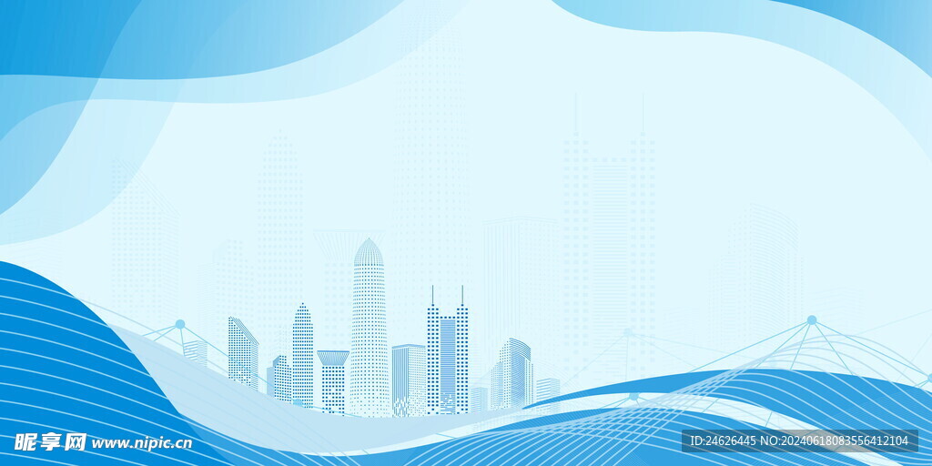 大气简约蓝色背景