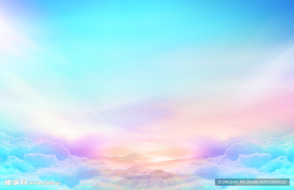 大气简约蓝色背景