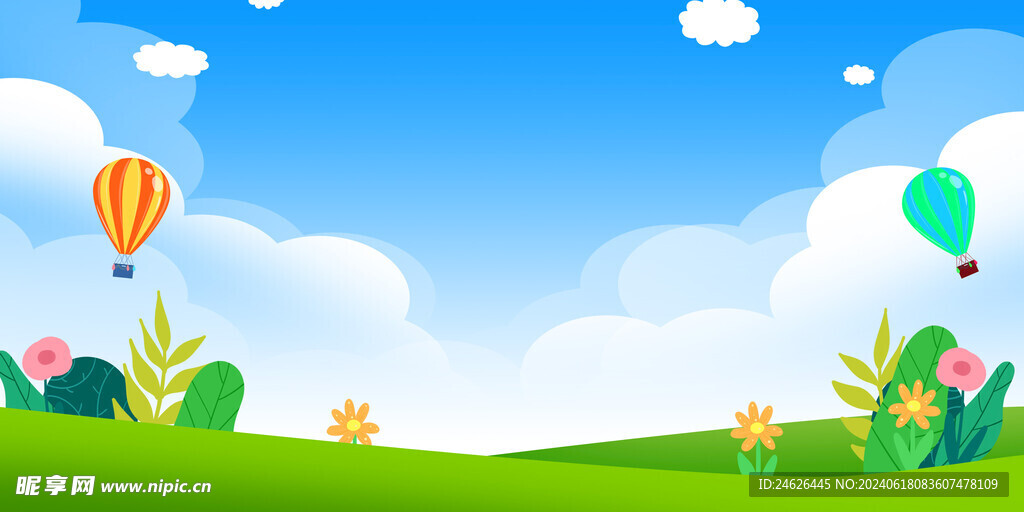 简约大气卡通背景图片