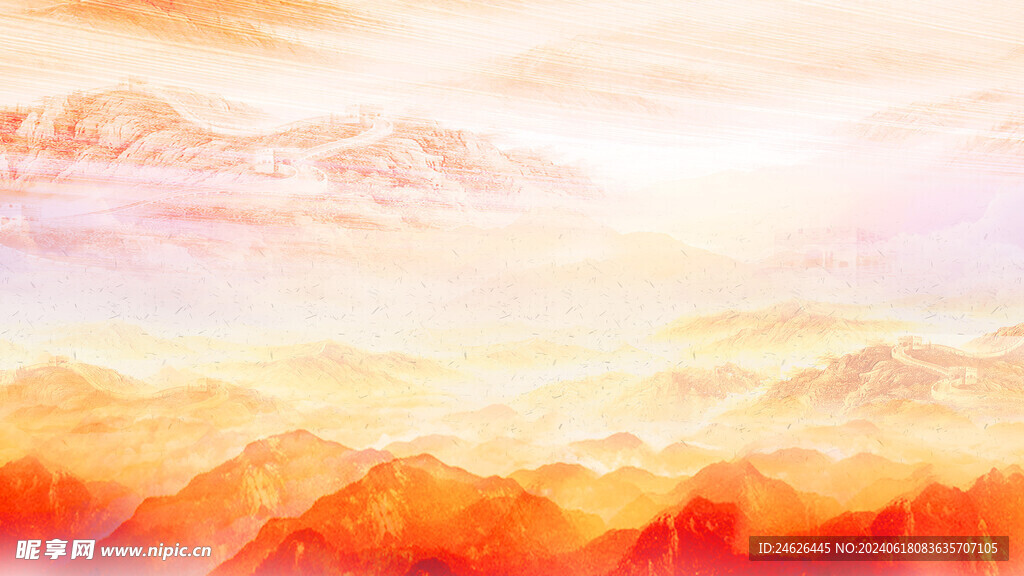 简约大气红色展板背景图片