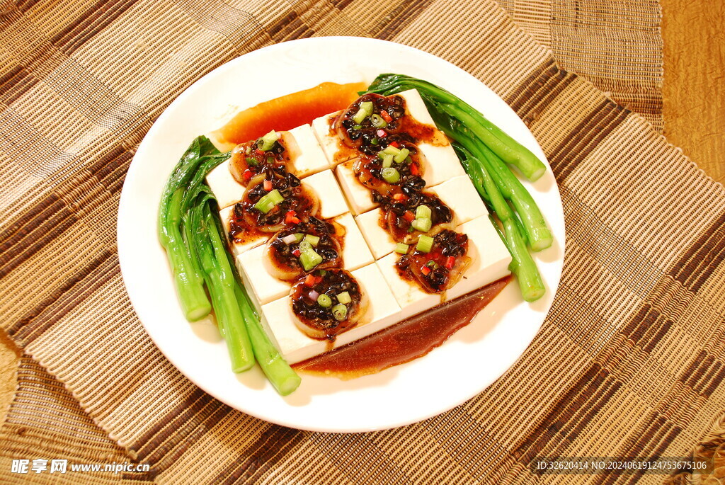 元贝蒸豆腐 