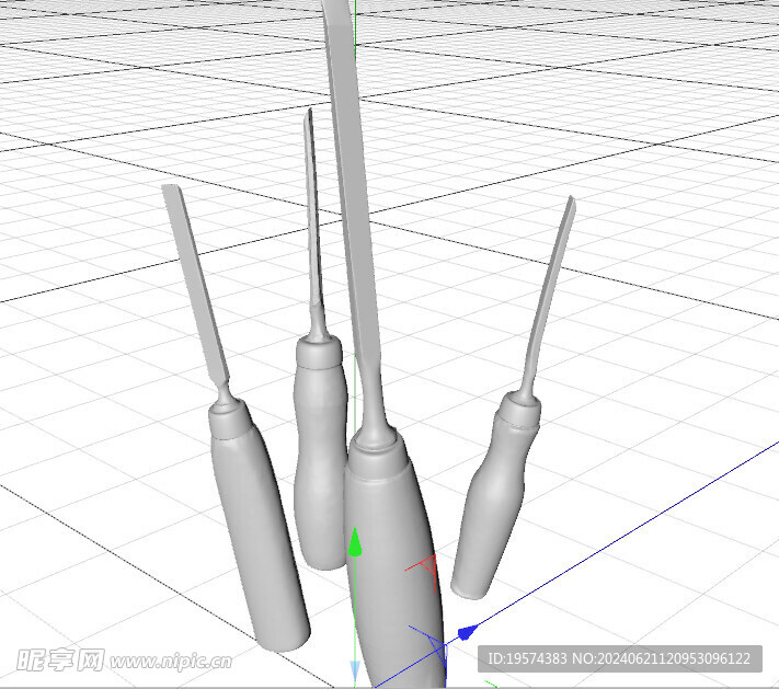 C4D模型 锉刀