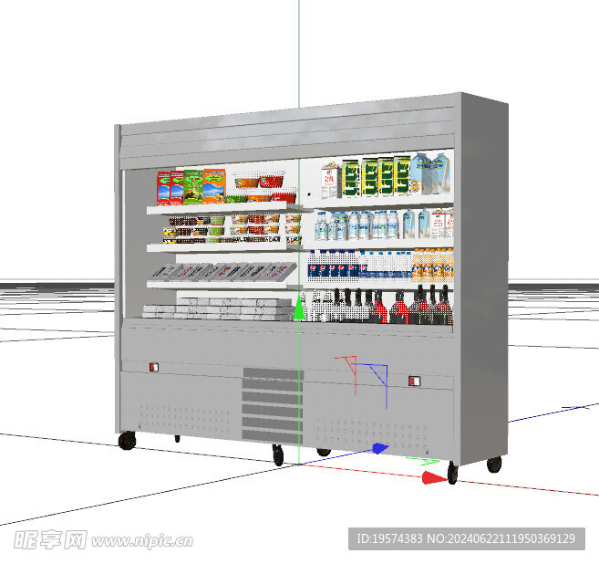 C4D模型 冰箱