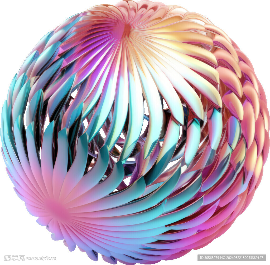 糖果色金属虹彩圆形