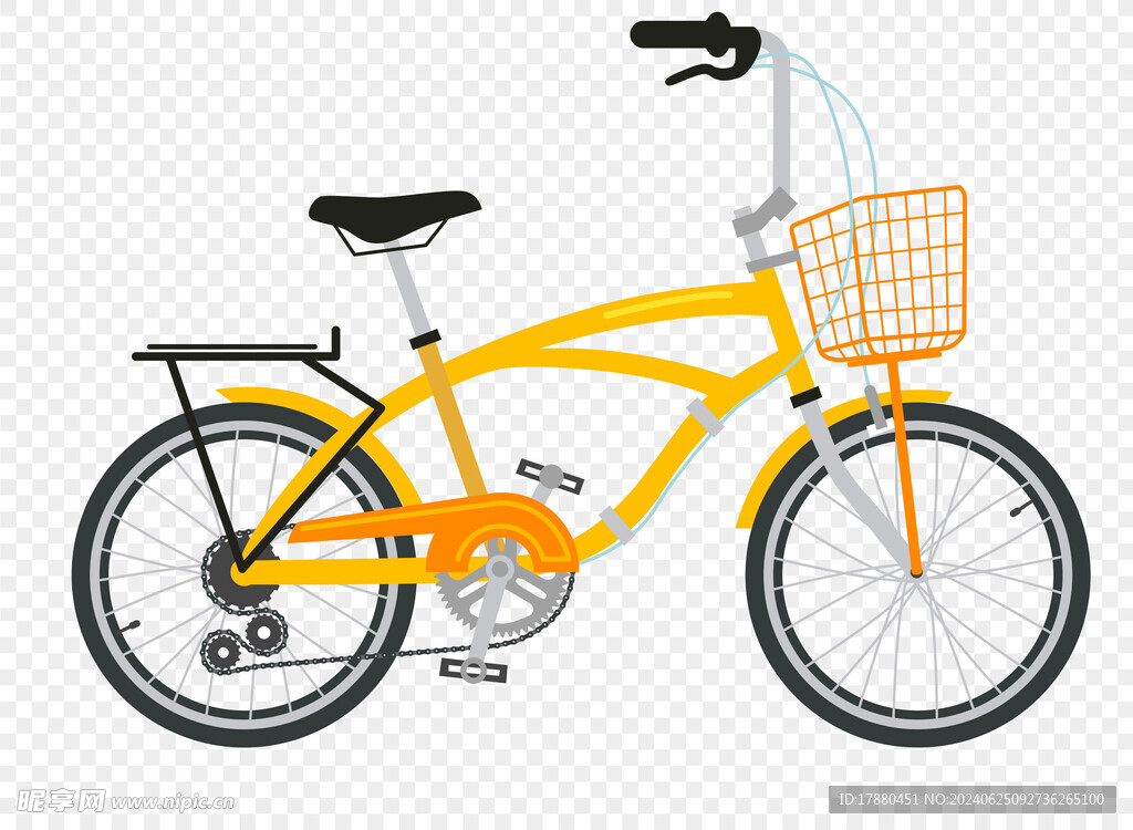黄色自行车