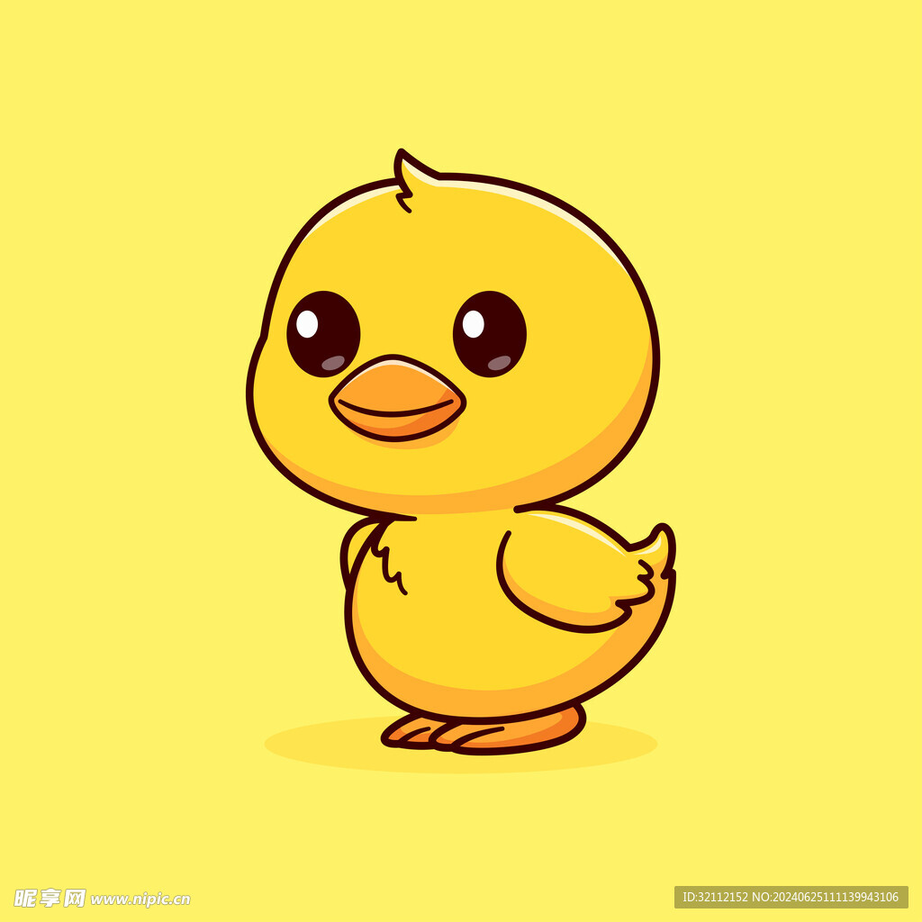 矢量卡通鸭子