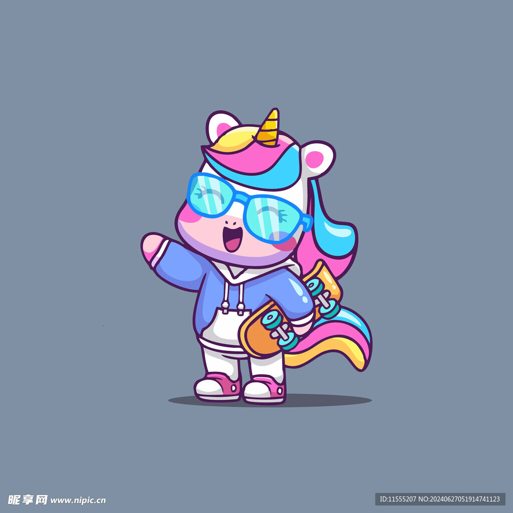 可爱贪睡小猫矢量卡通插画