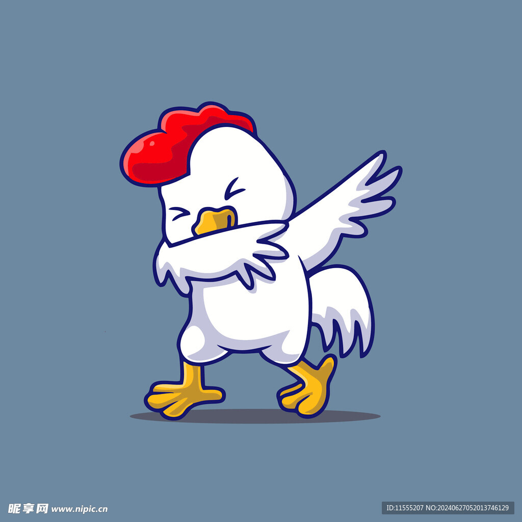 可爱小鸡矢量卡通插画