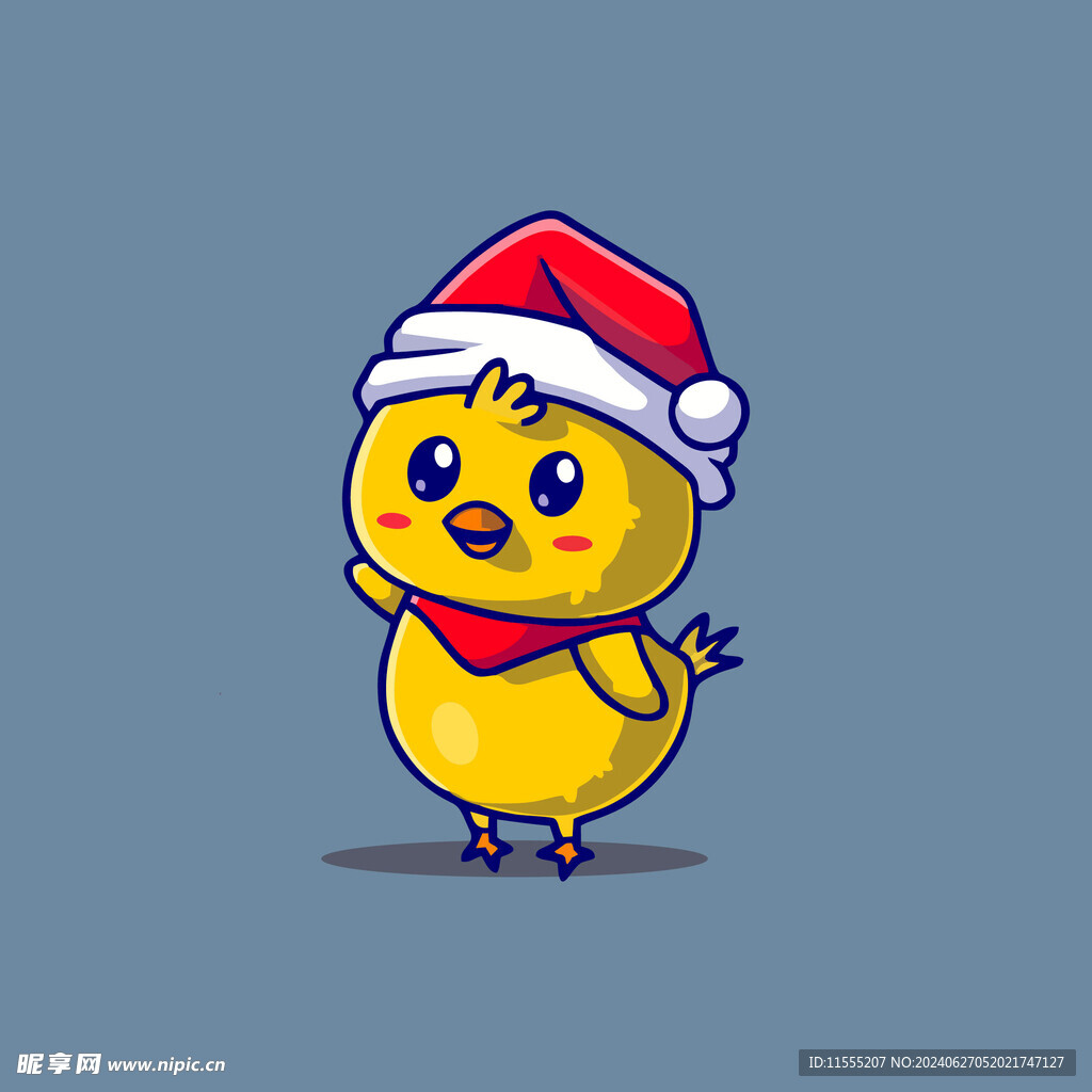 可爱小鸡矢量卡通插画
