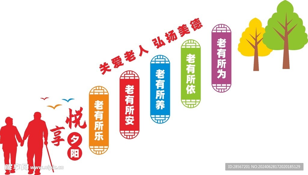 养老院文化墙