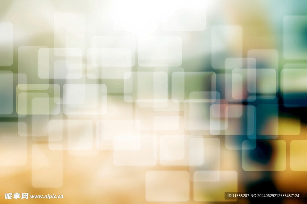 多彩光韵光斑夜空背景