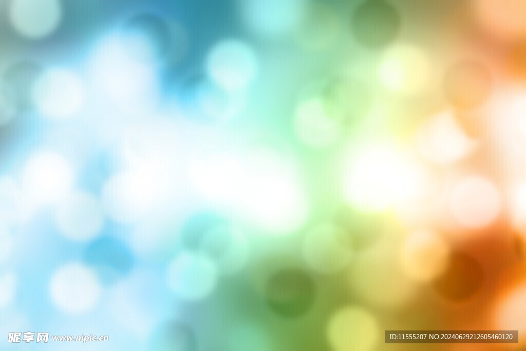 多彩光韵光斑夜空背景