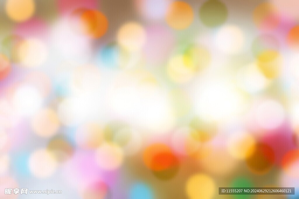 多彩光韵光斑夜空背景