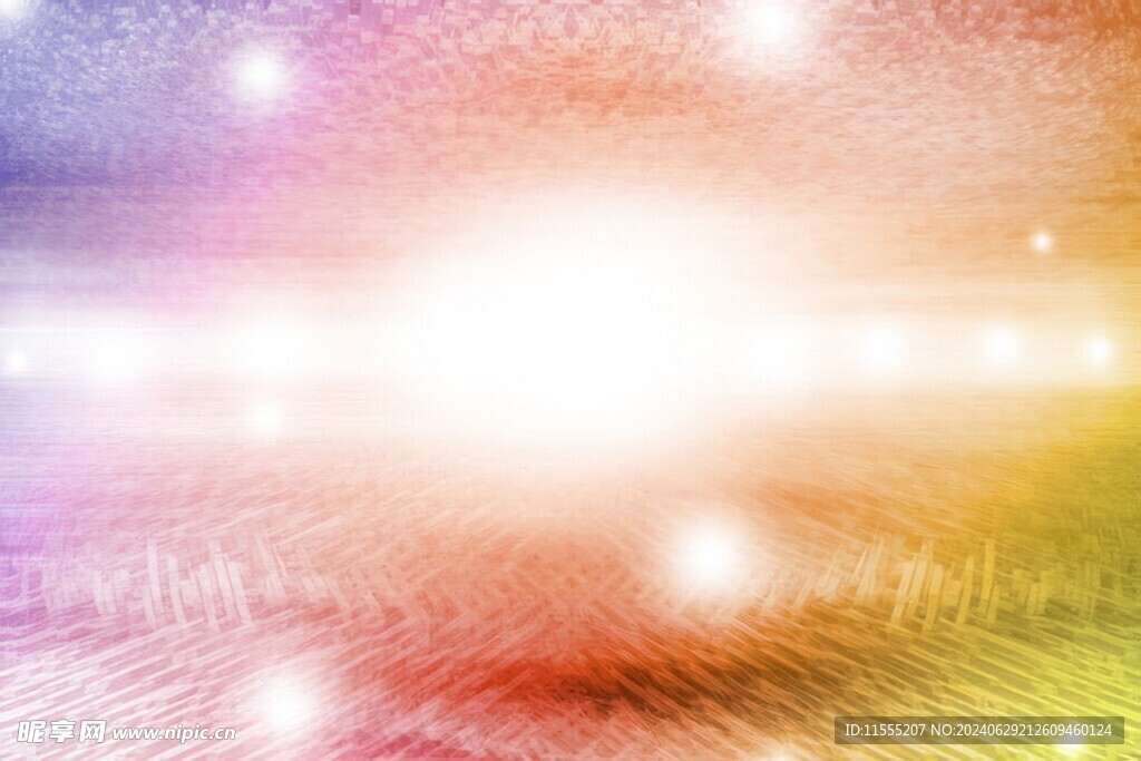 多彩光韵光斑夜空背景