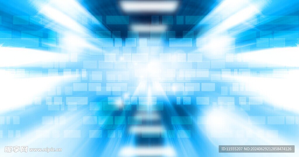 多彩光韵光斑夜空背景