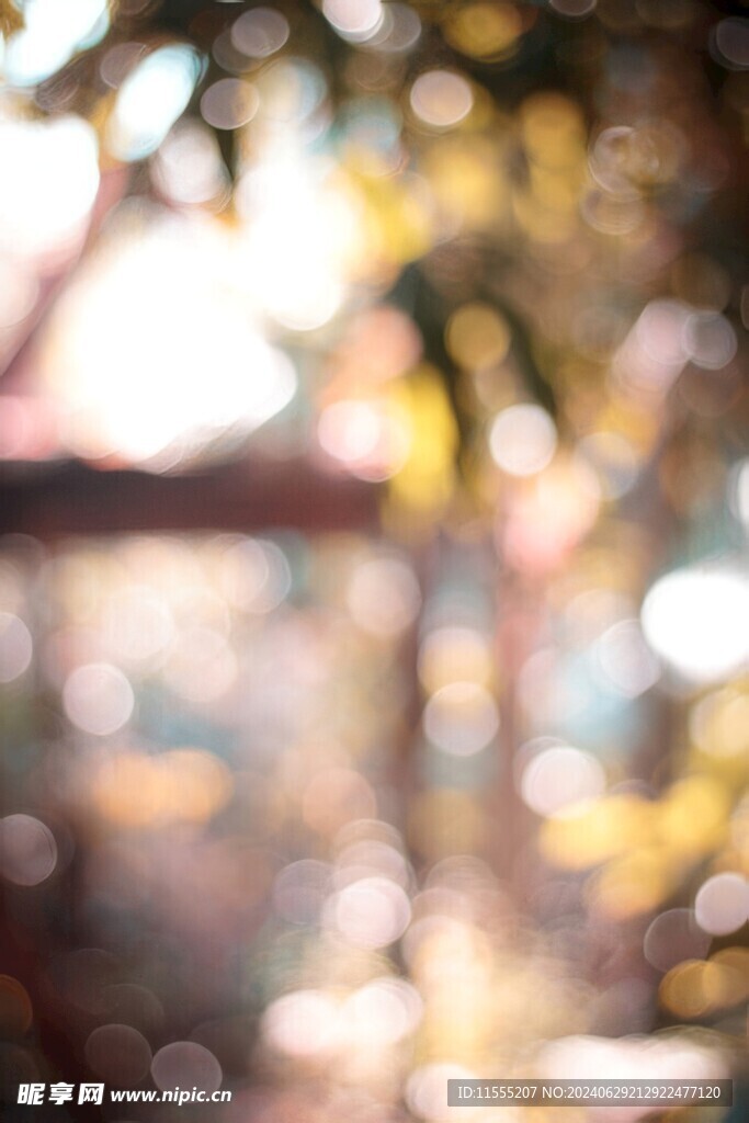 多彩光韵光斑夜空背景