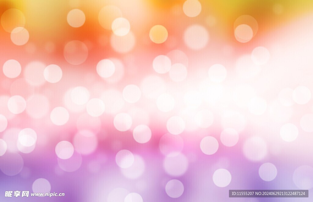 多彩光韵光斑夜空背景