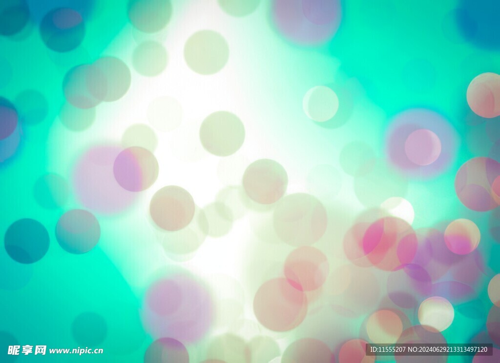 多彩光韵光斑夜空背景