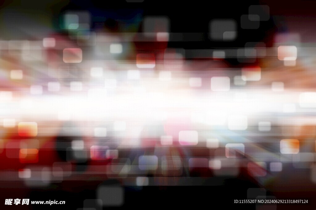 多彩光韵光斑夜空背景