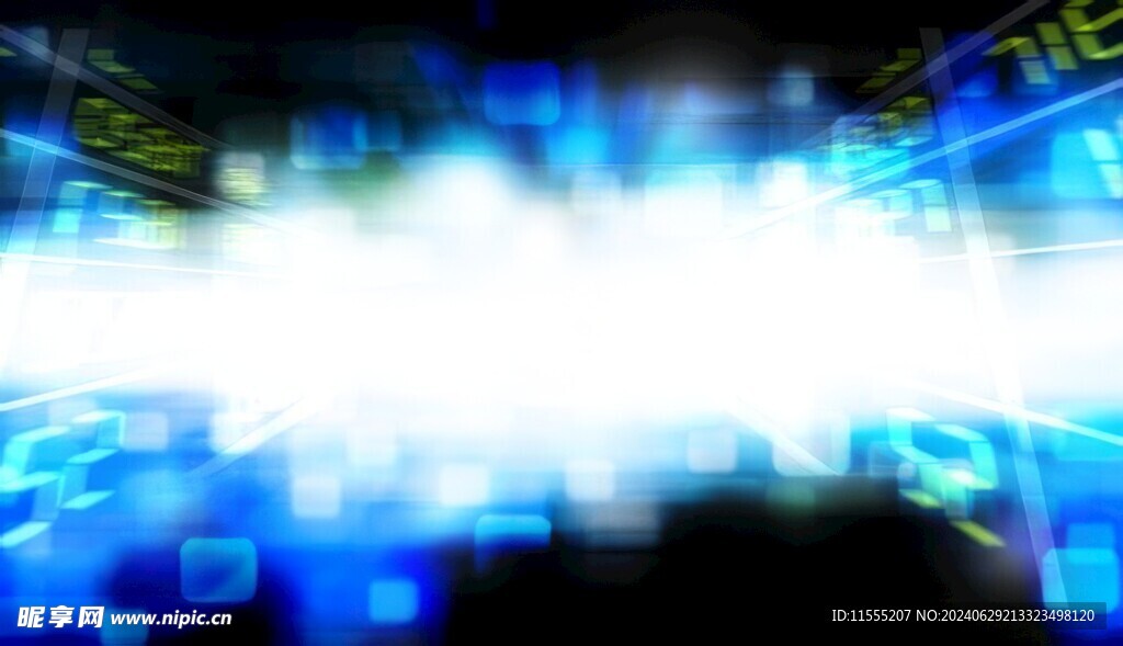 多彩光韵光斑夜空背景