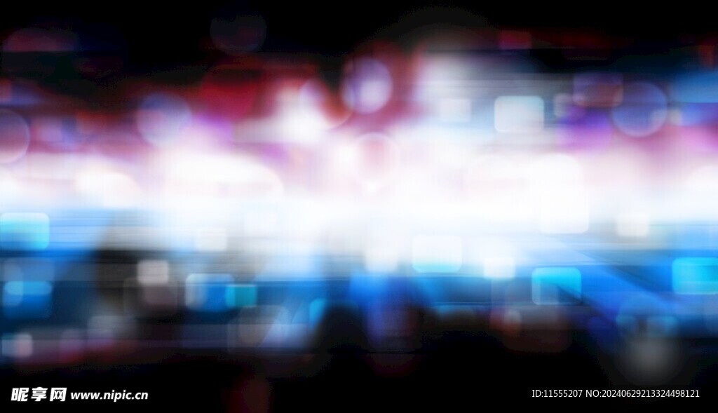 多彩光韵光斑夜空背景