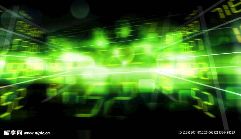 多彩光韵光斑夜空背景