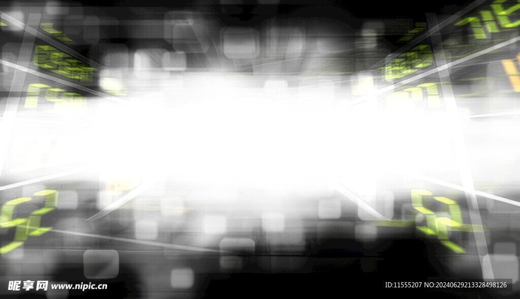 多彩光韵光斑夜空背景