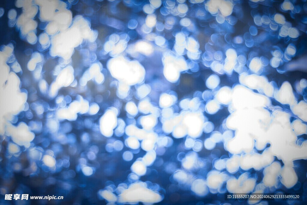 多彩光韵光斑夜空背景