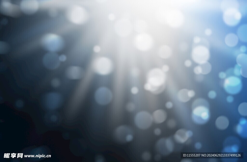 多彩光韵光斑夜空背景