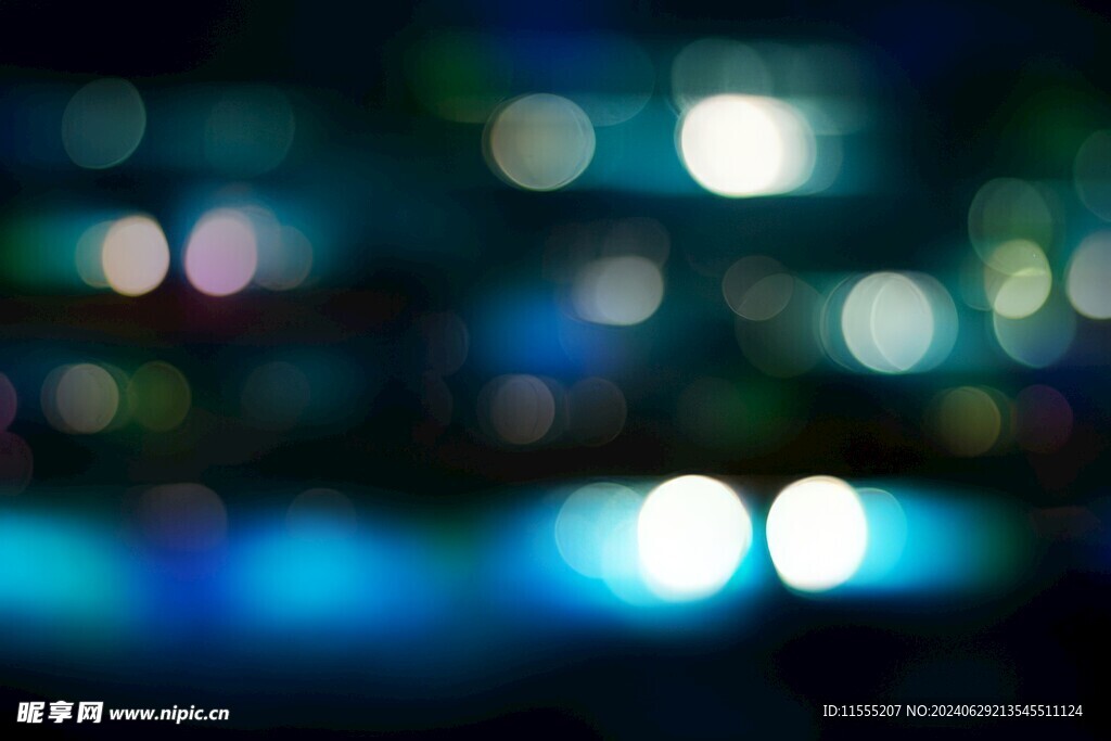 多彩光韵光斑夜空背景