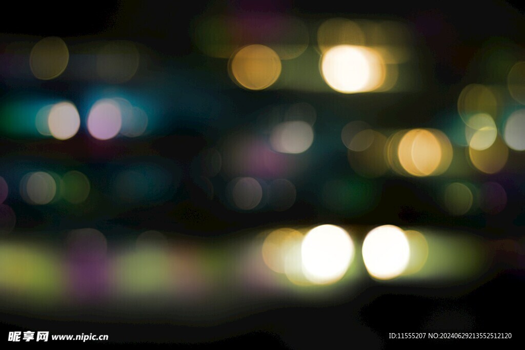 多彩光韵光斑夜空背景