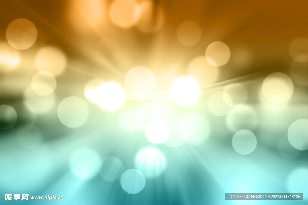 多彩光韵光斑夜空背景