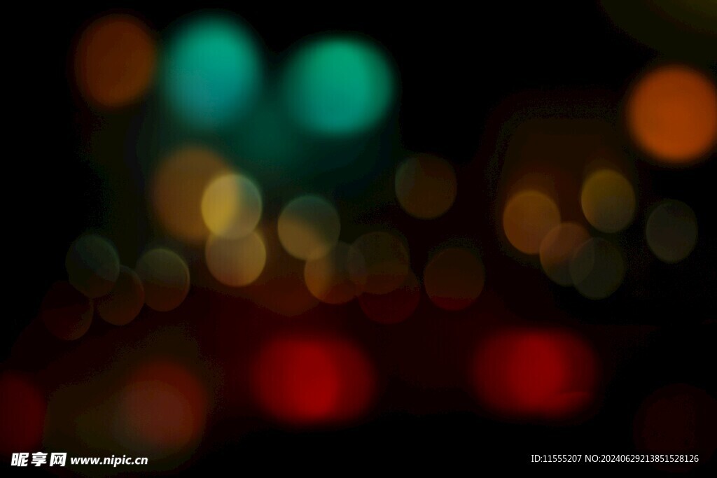 多彩光韵光斑夜空背景