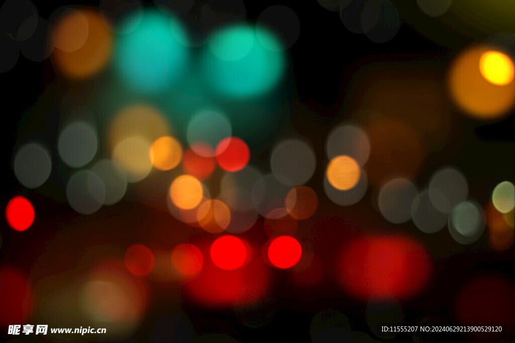 多彩光韵光斑夜空背景