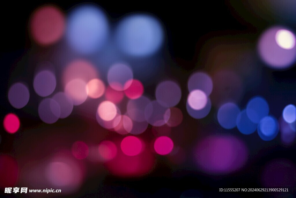 多彩光韵光斑夜空背景