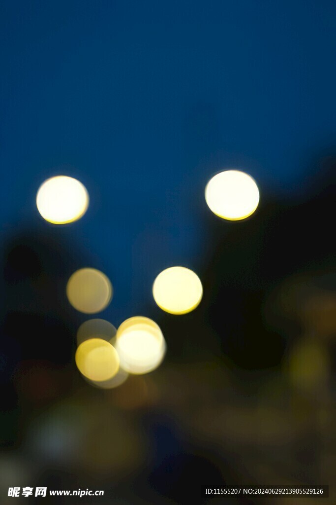 多彩光韵光斑夜空背景