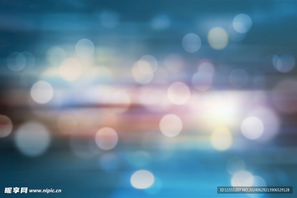 多彩光韵光斑夜空背景