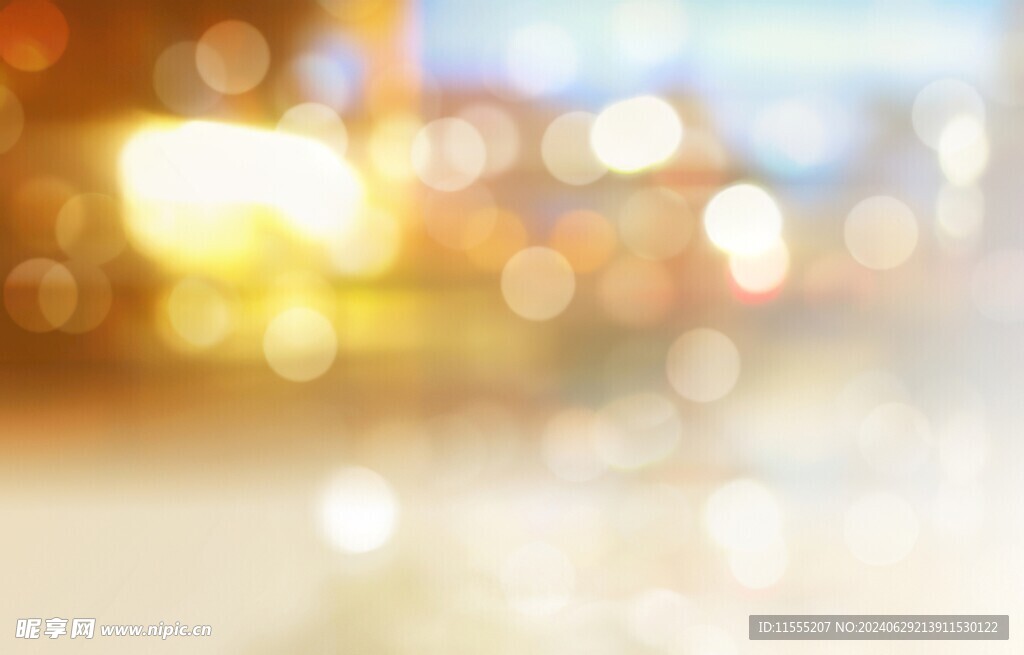 多彩光韵光斑夜空背景