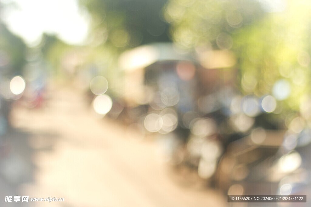 多彩光韵光斑夜空背景