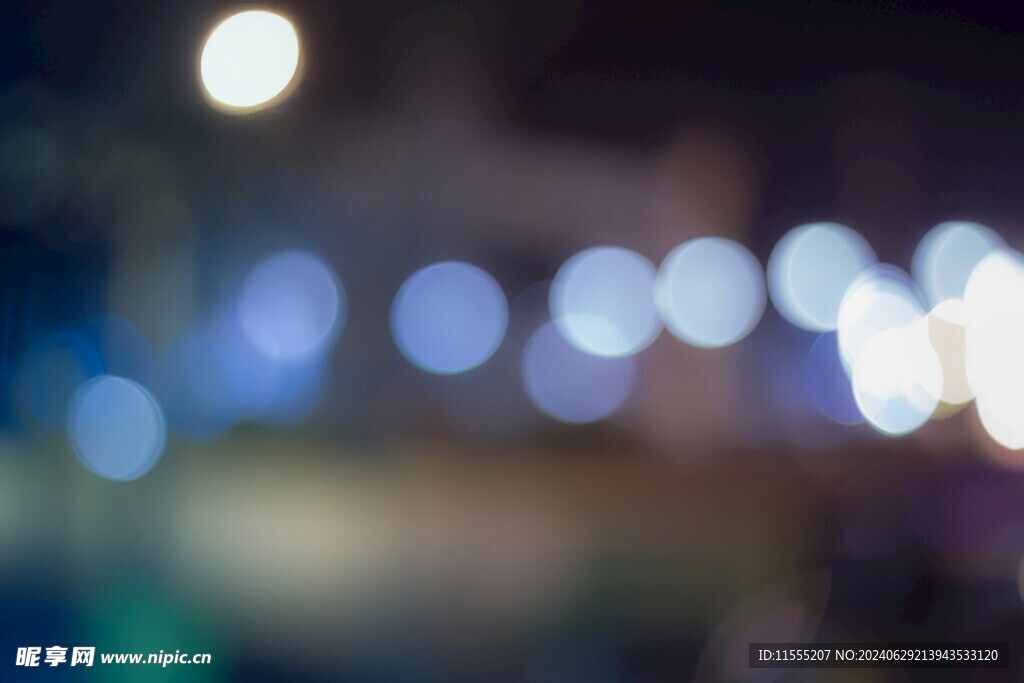 多彩光韵光斑夜空背景