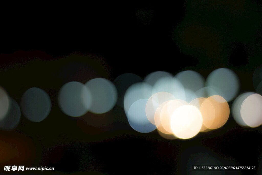 多彩光韵光斑夜空背景