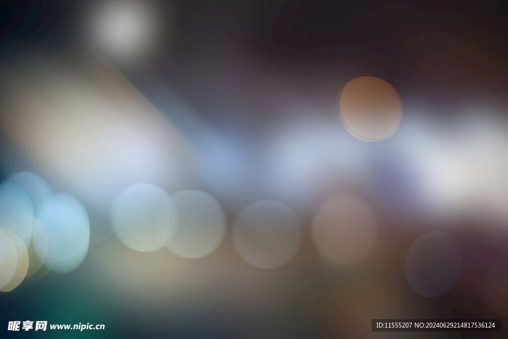 多彩光韵光斑夜空背景