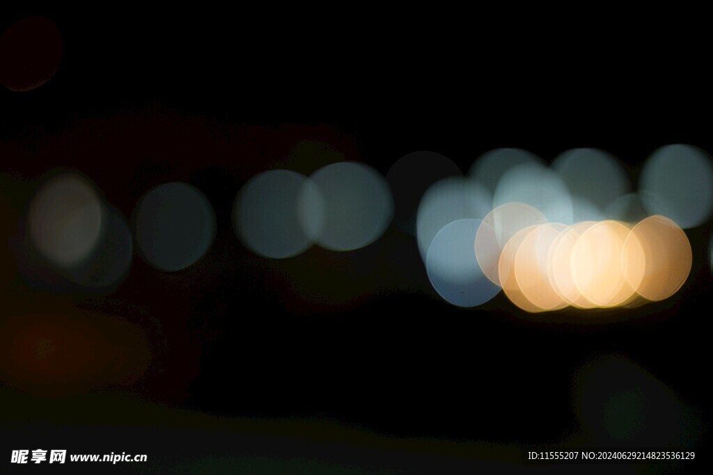 多彩光韵光斑夜空背景