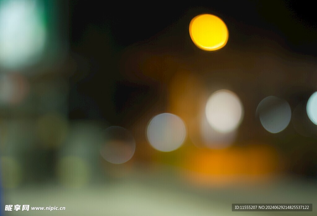 多彩光韵光斑夜空背景