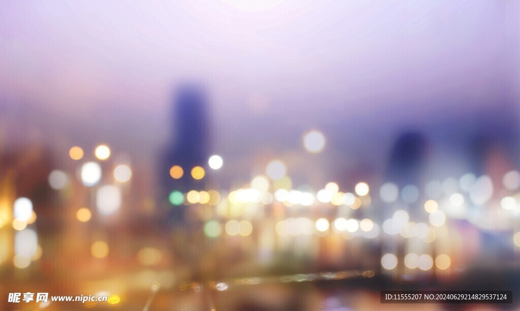 多彩光韵光斑夜空背景