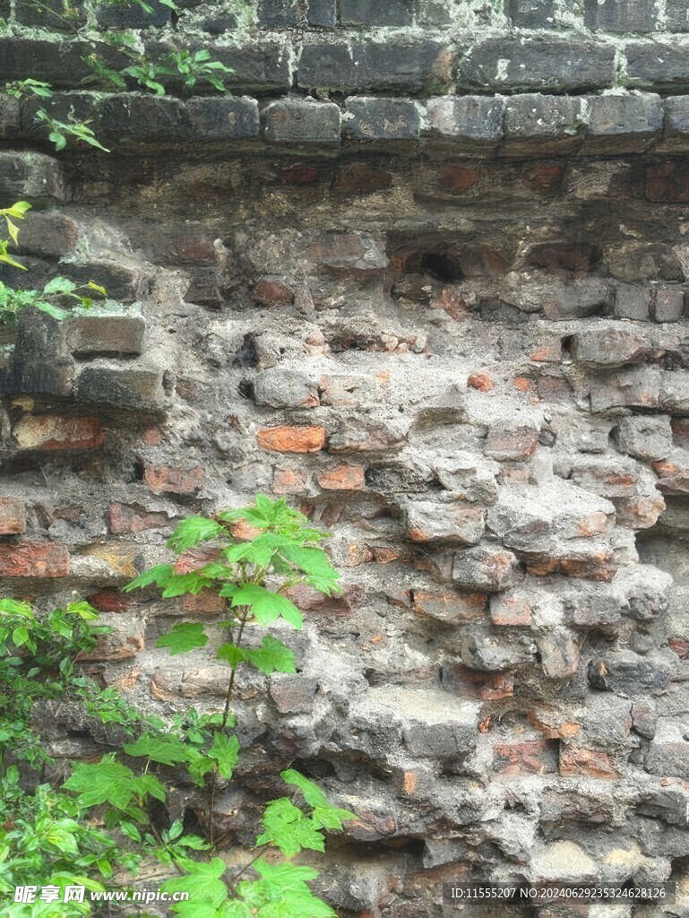 多色砖墙背景纹理花纹素材