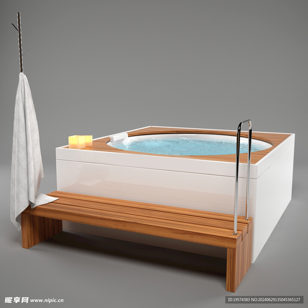 C4D模型 泳池