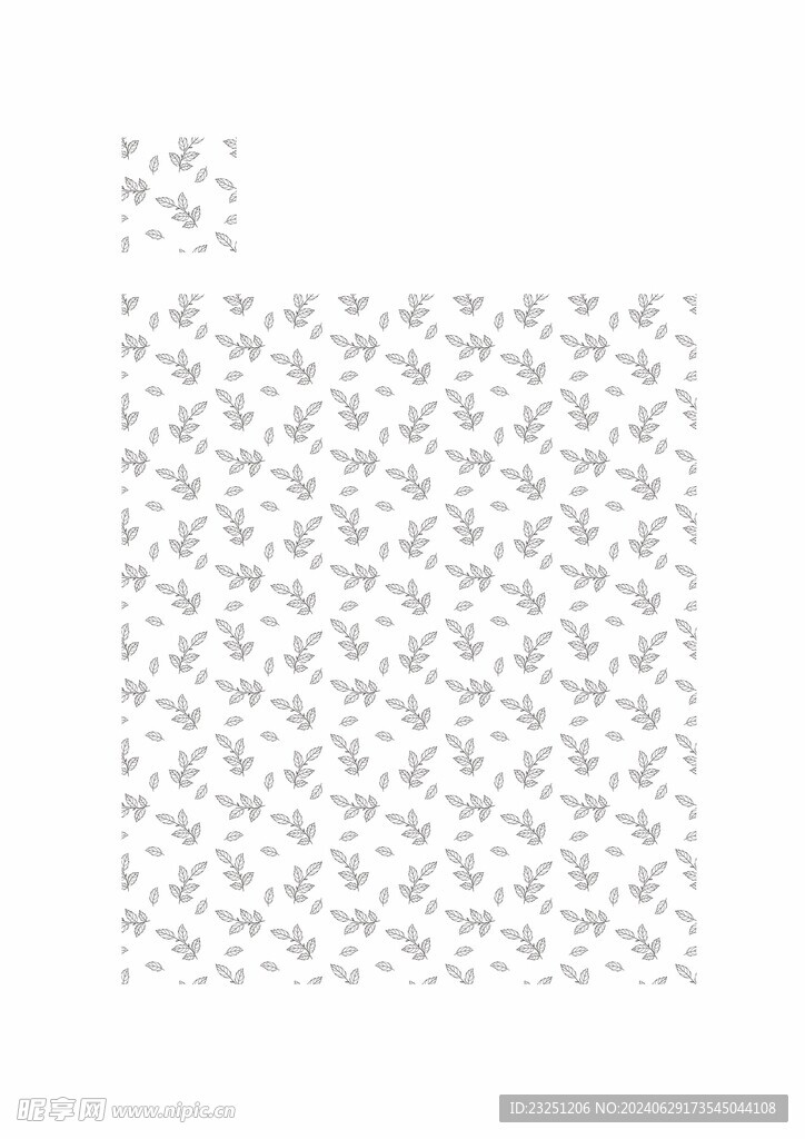 四方连续叶子背景