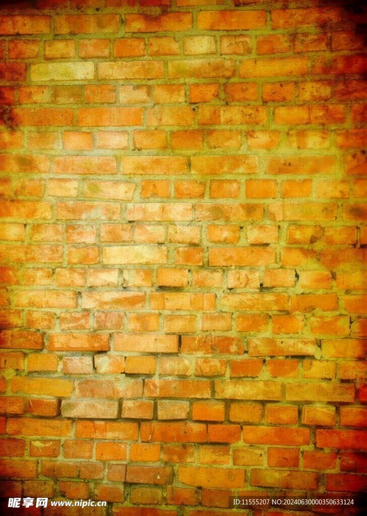 多色砖墙背景纹理花纹素材